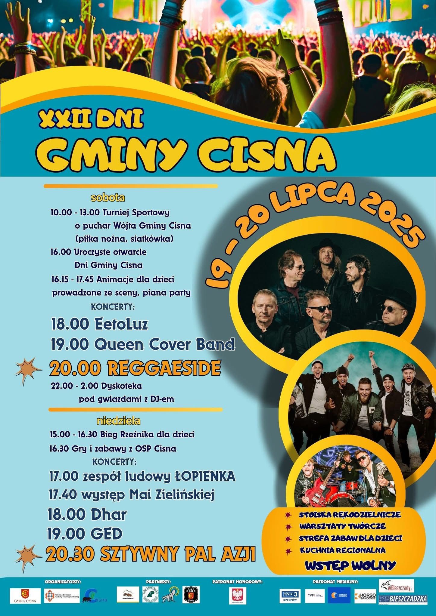 XXII Dni Gminy Cisna - program imprezy XXII Dni Gminy Cisna - program imprezy